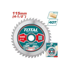 115մմx16/22.2մմ 40T Փայտ կտրող սկավառակ TOTAL TAC231255