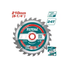 210մմx16/25.4մմ 24T Փայտ կտրող սկավառակ TOTAL TAC231521