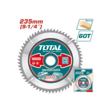 235մմx25․4/30մմ T60 Փայտ կտրող սկավառակ TOTAL TAC231623