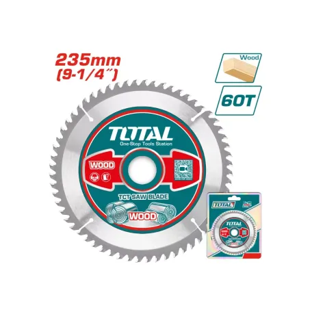 235մմx25․4/30մմ T60 Փայտ կտրող սկավառակ TOTAL TAC231623 235մմx25․4/30մմ T60 Փայտ կտրող սկավառակ TOTAL TAC231623