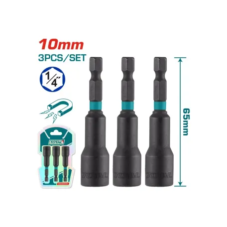 10մմ Պտուտակադարձիչի կցորդիչ 3կտոր TOTAL TAC271031