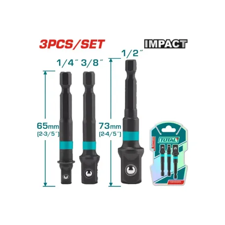 Ադապտոր գլխիկների 3կտոր TOTAL TAC273651