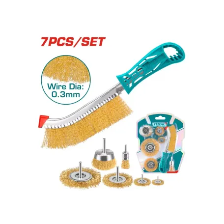 Ժանգի խոզանակների հավաքածու 7 կտոր TOTAL TAC310071 Ժանգի խոզանակների հավաքածու 7 կտոր TOTAL TAC310071