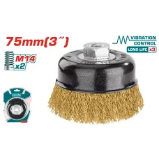 Խոզանակ ժանգ մաքրող 75մմ TOTAL TAC31035