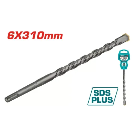 Հորատիչի գայլիկոն 6x310մմ SDS Plus TOTAL TAC310605 Հորատիչի գայլիկոն 6x310մմ SDS Plus TOTAL TAC310605