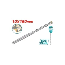 Հորատիչի գայլիկոն SDS Plus 10x160մմ TOTAL TAC311002C