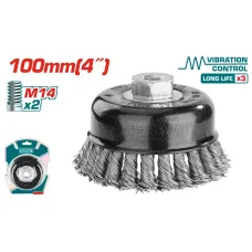 Խոզանակ ժանգ մաքրող կոշտ 100մմ TOTAL TAC32045