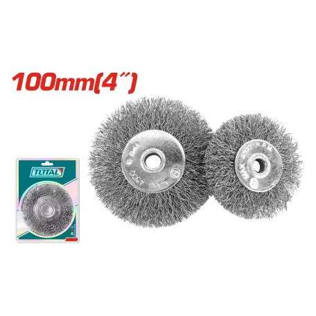 Խոզանակ մետաղական 100մմ TOTAL TAC36041