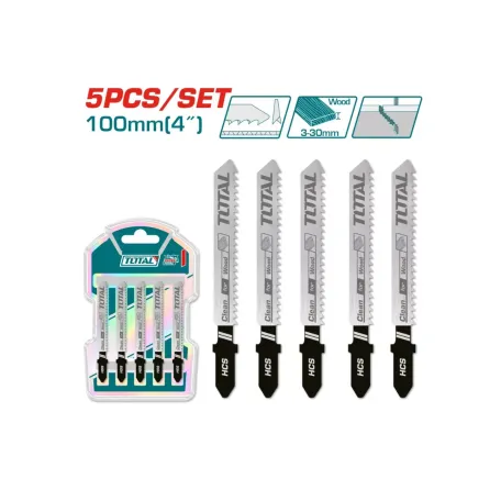 Էլեկտրական նրբասղոցի փայտի սղոցի հավաքածու 100մմ TOTAL TAC51101B Էլեկտրական նրբասղոցի փայտի սղոցի հավաքածու 100մմ TOTAL TAC51101B
