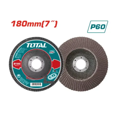 Թերթավոր հղկող սկավառակ 180մմ TOTAL TAC631802