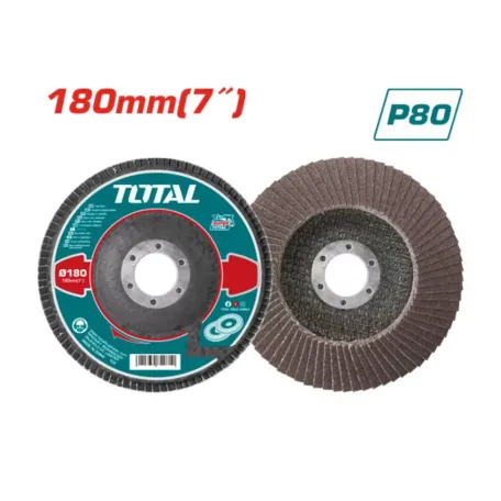 Թերթավոր հղկող սկավառակ 180մմ TOTAL TAC631803