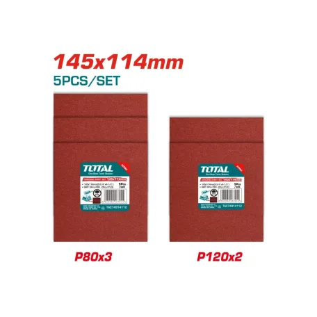 Հղկաթուղթ 5 կտոր TOTAL TAC74914112
