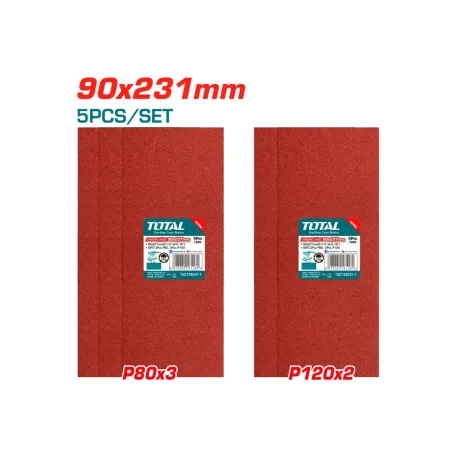 Հղկաթղթի հավաքածու 90x231մմ TOTAL TAC749241-1