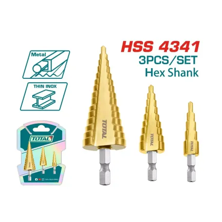 Կոնաձև գայլիկոնների հավաքածու 3 հատ TOTAL TAC80402