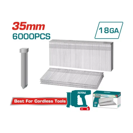 Մեխեր մեխ կրակող գործիքի 6000 հատ TOTAL TAC918356 Մեխեր մեխ կրակող գործիքի 6000 հատ TOTAL TAC918356