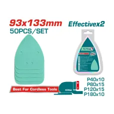 Հղկաթղթերի հավաքածու (50 հատ) 93x133մմ TOTAL TAC931331