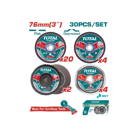 Կտրող և հղկվող սկավառակների հավաքածու TOTAL TAC97630