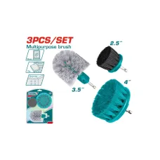 Բազմաֆունկցիոնալ խոզանակ-գլխիկների հավաքածու 3 հատ 63մմ 89մմ 100մմ TOTAL TACB0301