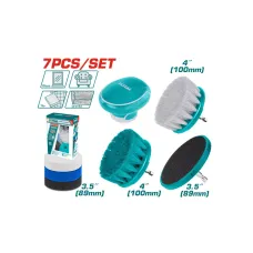 Մաքրող խոզանակ-գլխիկների հավաքածու 7 հատ 89մմ 100մմ TOTAL TACB0701