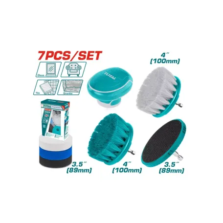 Մաքրող խոզանակ-գլխիկների հավաքածու 7 հատ 89մմ 100մմ TOTAL TACB0701