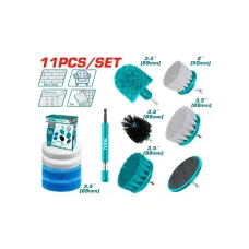 Մաքրող խոզանակների հավաքածու 11 հատ TOTAL TACB1101