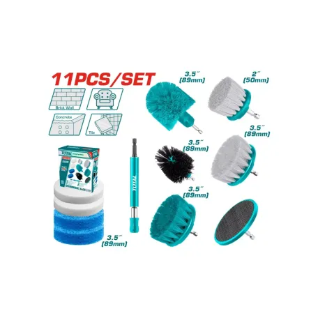 Մաքրող խոզանակների հավաքածու 11 հատ TOTAL TACB1101