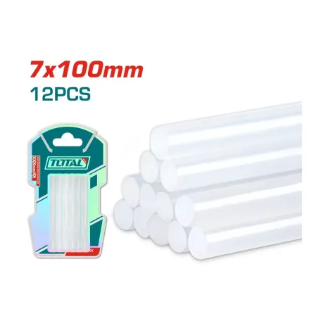 Սիլիկոնե սոսնձի ձողիկներ 7x100 մմ 12 հատ TOTAL TACGT1071