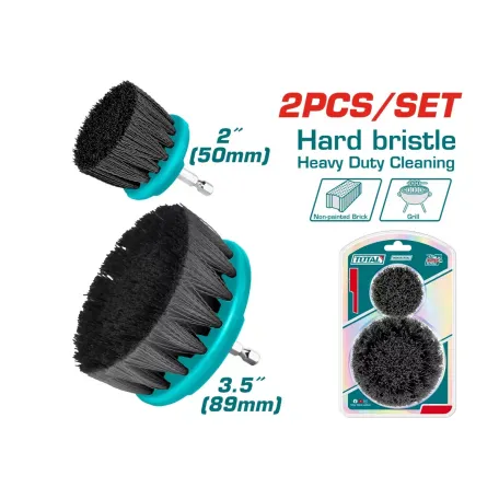 Խոզանակ-գլխիկի հավաքածու կոշտ 2 հատ 50մմ 89մմ TOTAL TACH1235 Խոզանակ-գլխիկի հավաքածու կոշտ 2 հատ 50մմ 89մմ TOTAL TACH1235