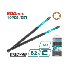 Պտուտակադարձիչի հարվածային կցորդիչ T25 *200mm TOTAL TACIM16T2583