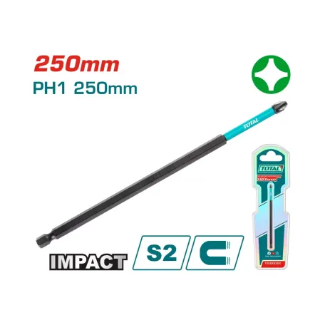 Հարվածային պտուտակահանի բիթ TOTAL TACIM71PH1250 Հարվածային պտուտակահանի բիթ TOTAL TACIM71PH1250