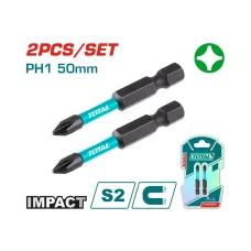 Հարվածային բիթեր խաչաձև PH1x50մմ 2 հատ TOTAL TACIM71PH150 Հարվածային բիթեր խաչաձև PH1x50մմ 2 հատ TOTAL TACIM71PH150