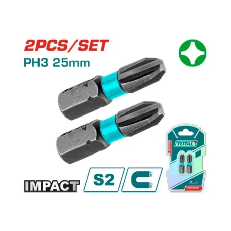 Հարվածային բիթեր PH3x25մմ 2 հատ TOTAL TACIM71PH325