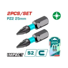 Հարվածային բիթեր PZ2x25մմ 2 հատ TOTAL TACIM71PZ225 Հարվածային բիթեր PZ2x25մմ 2 հատ TOTAL TACIM71PZ225