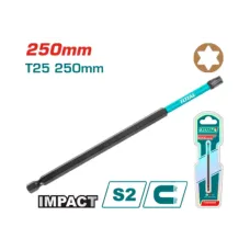 Հարվածային բիթ պտուտակադարձիչի համար Т25 250մմ TOTAL TACIM71T25250 Հարվածային բիթ պտուտակադարձիչի համար Т25 250մմ TOTAL TACIM71T25250