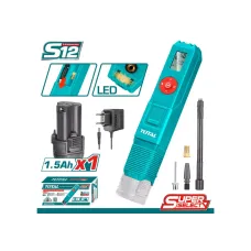 Մեքենայի կոմպրեսոր մարտկոցային 12Վ (1․5Աժ մարտկոց) TOTAL TACLI12011 Մեքենայի կոմպրեսոր մարտկոցային 12Վ (1․5Աժ մարտկոց) TOTAL TACLI12011