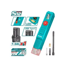 Մեքենայի կոմպրեսոր մարտկոցային 12Վ TOTAL TACLI12012 Մեքենայի կոմպրեսոր մարտկոցային 12Վ TOTAL TACLI12012