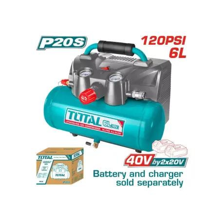 Կոմպրեսոր օդային մարտկոցային TOTAL TACLI2003 ( 40Վ, 98լ/ր)