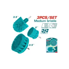 Խոզանակ-գլխիկի հավաքածու միջին կոշտության 3 հատ 50մմ 89մմ TOTAL TACM3001