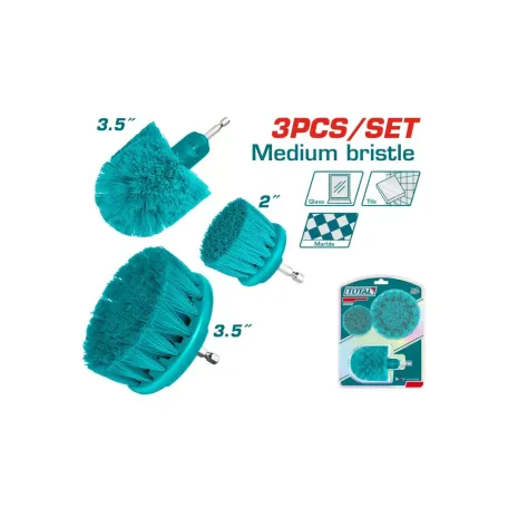 Խոզանակ-գլխիկի հավաքածու միջին կոշտության 3 հատ 50մմ 89մմ TOTAL TACM3001