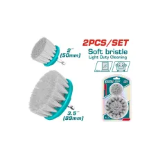 Խոզանակ-գլխիկի հավաքածու փափուկ 2 հատ 50մմ 89մմ TOTAL TACS3235