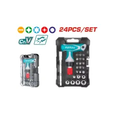 Պտուտակահանի հավաքածու TOTAL TACSD30186 Պտուտակահանի հավաքածու TOTAL TACSD30186