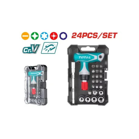 Պտուտակահանի հավաքածու TOTAL TACSD30186