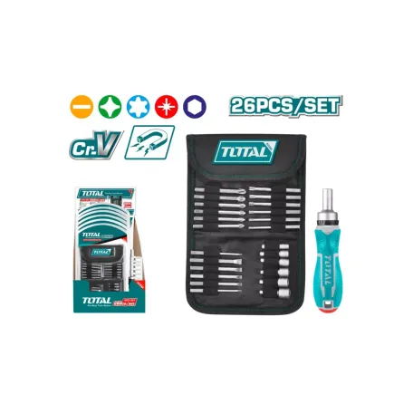 Պտուտակահանի հավաքածու TOTAL TACSD30266