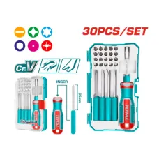 Պտուտակահանի և փոխարինվող բիթերի հավաքածու 30 հատ TOTAL TACSD30306