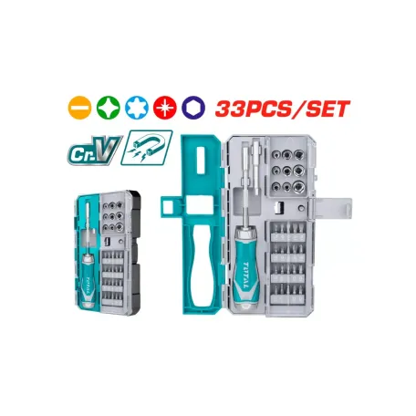 Պտուտակահանի հավաքածու TOTAL TACSD30336 Պտուտակահանի հավաքածու TOTAL TACSD30336