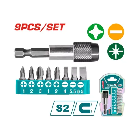 Պտուտակահանի գլուխների հավաքածու TOTAL TACSD3091
