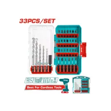 Քարի գայլիկոնների և հարվածային բիթերի հավաքածու 33 հատ TOTAL TACSDL11303 Քարի գայլիկոնների և հարվածային բիթերի հավաքածու 33 հատ TOTAL TACSDL11303