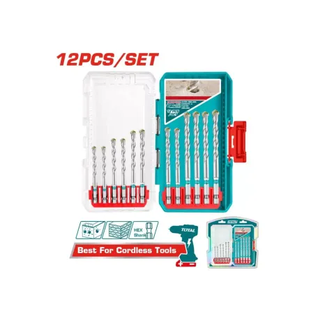 12 հատ քարե հորատման գայլիկոնների հավաքածու TACSDL12206