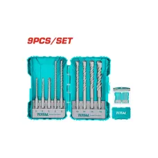 Գայլիկոնների հավաքածու հորատիչի 9կտոր TOTAL TACSDL30901 Գայլիկոնների հավաքածու հորատիչի 9կտոր TOTAL TACSDL30901