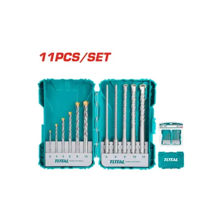 Գայլիկոնների հավաքածու բետոնի 11կտոր TOTAL TACSDL31101